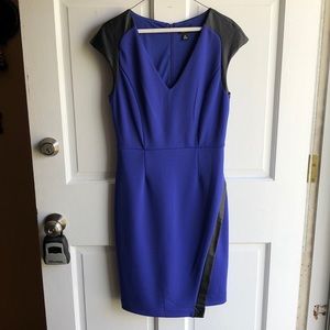 Purple knee length dress